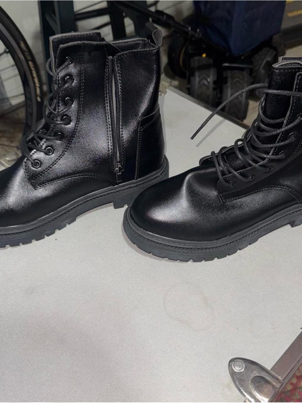 DSW Black Lug Sole Combat Boots